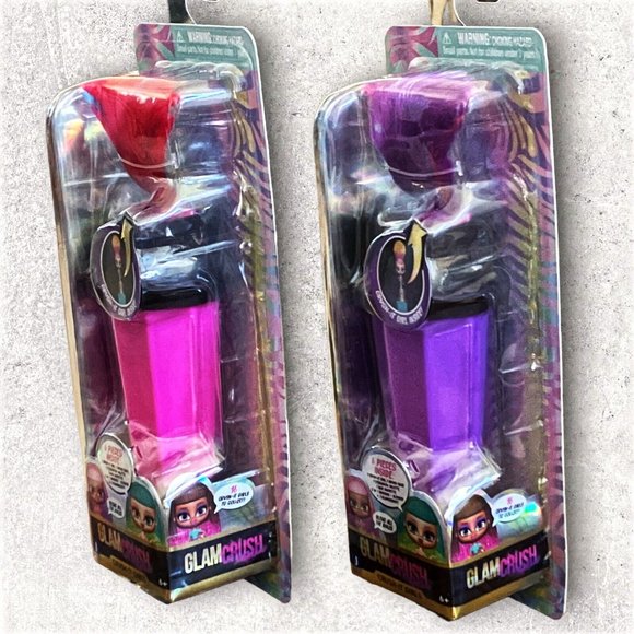 Lot 2 Glam Crush Crush-It Girls Big Surprise Who's Inside, Mystery accessory NEW - Picture 2 of 9